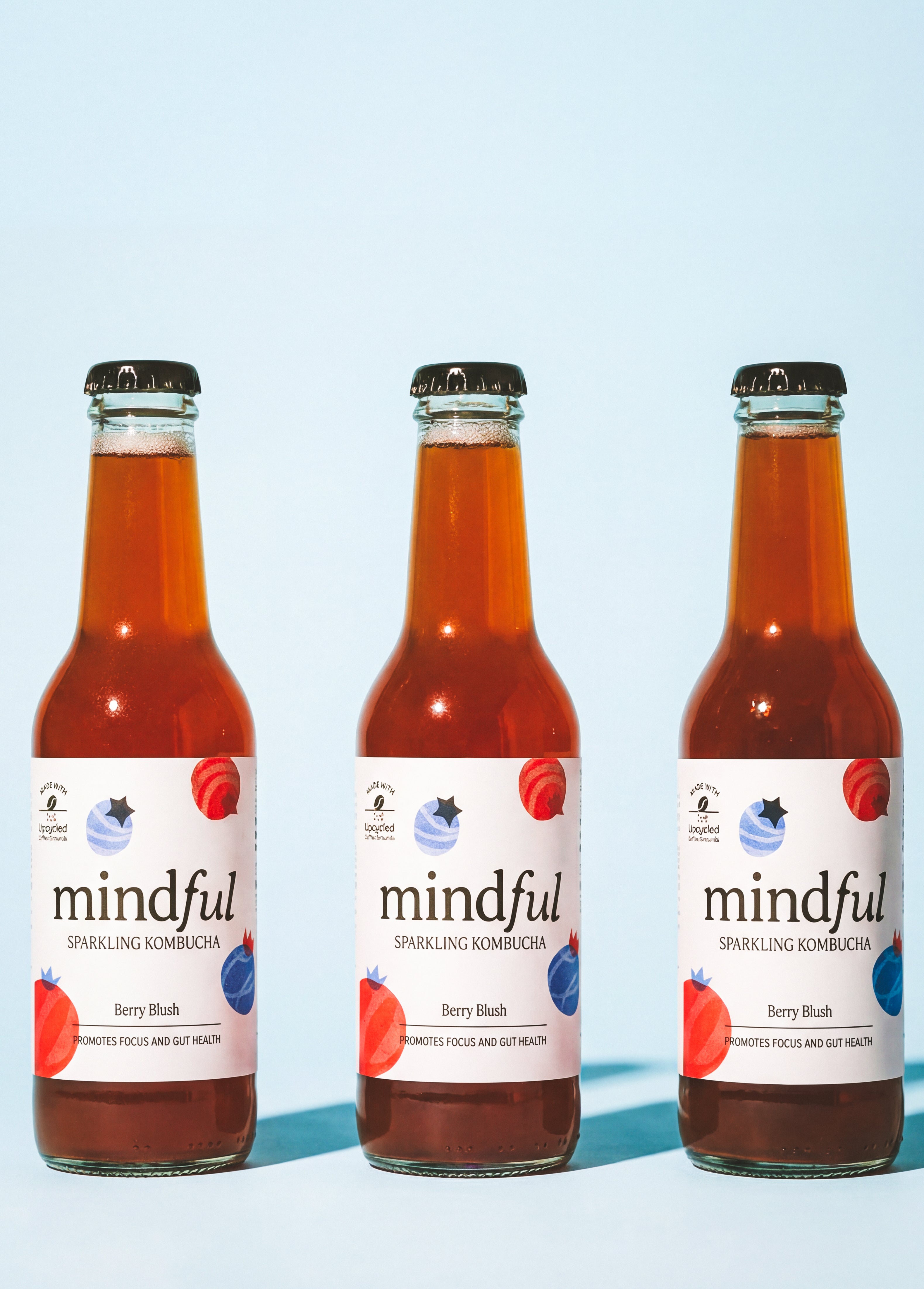 Mindful Sparkling Kombucha - 3-Pack: S$13.95